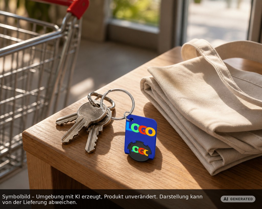 Chiphalter mit 1€-Chip "Beta" als Werbeartikel mit Logo bedrucken