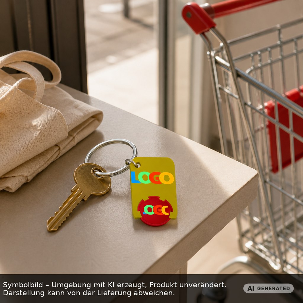 Chiphalter mit 1€-Chip "Beta" als Werbeartikel mit Logo bedrucken
