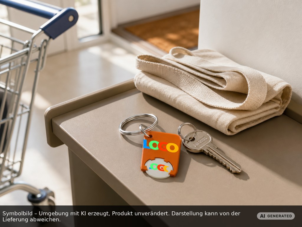 Chiphalter mit 1€-Chip "Beta" als Werbeartikel mit Logo bedrucken