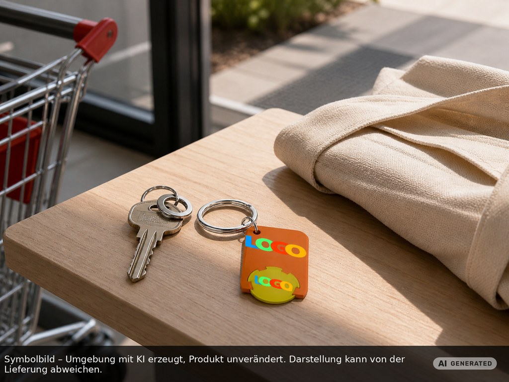 Chiphalter mit 1€-Chip "Beta" als Werbeartikel mit Logo bedrucken