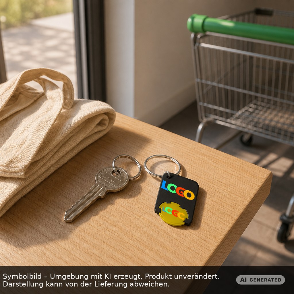 Chiphalter mit 1€-Chip "Beta" als Werbeartikel mit Logo bedrucken