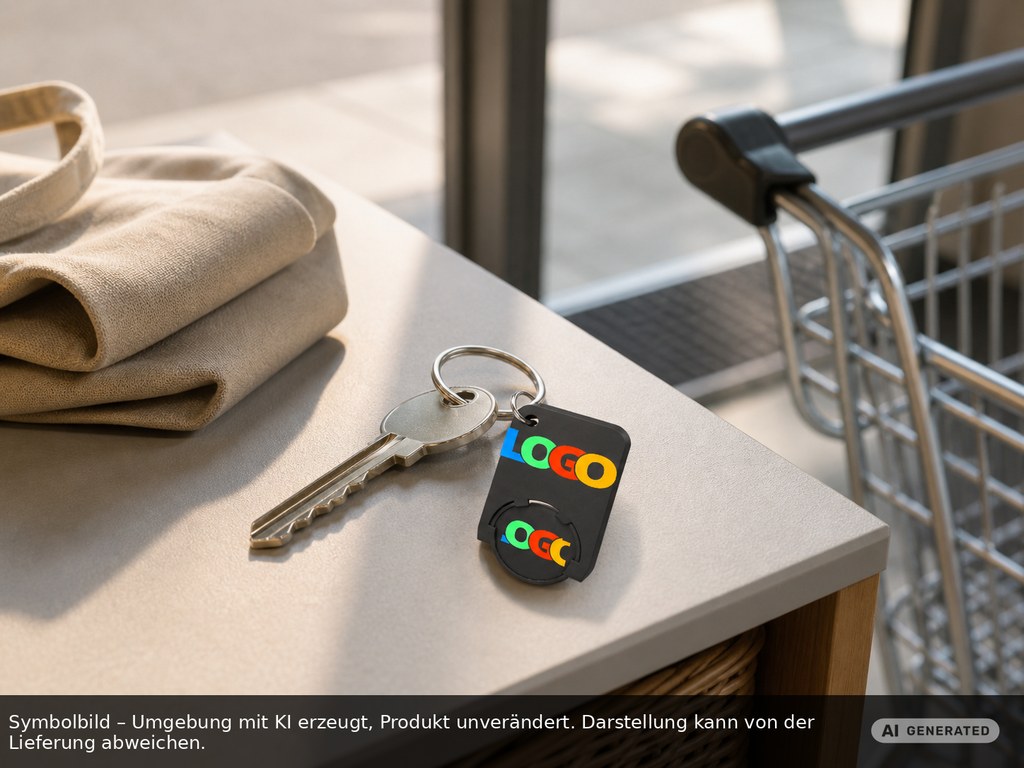 Chiphalter mit 1€-Chip "Beta" als Werbeartikel mit Logo bedrucken