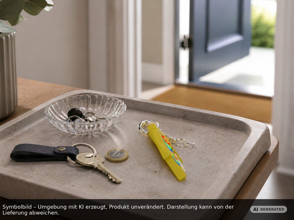 Chiphalter mit 1€-Chip "Haus" als Werbeartikel mit Logo bedrucken