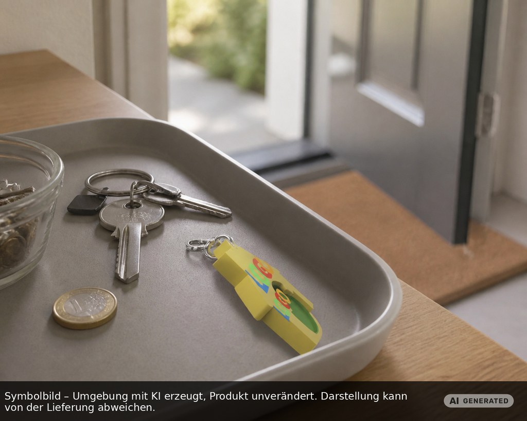 Chiphalter mit 1€-Chip "Haus" als Werbeartikel mit Logo bedrucken