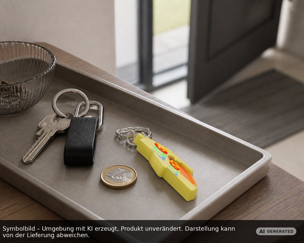 Chiphalter mit 1€-Chip "Haus" als Werbeartikel mit Logo bedrucken