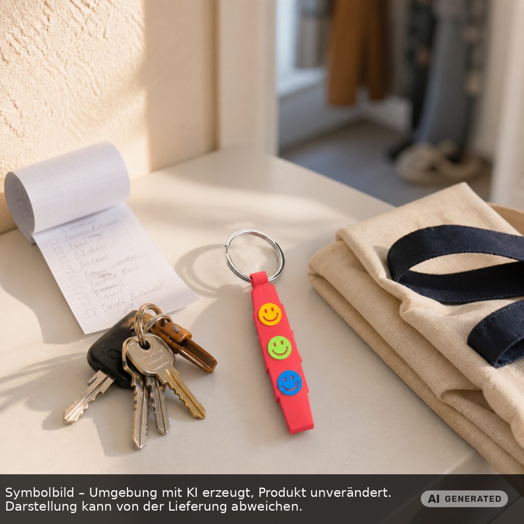 Chiphalter mit 1€-Chip "Haus" als Werbeartikel mit Logo bedrucken