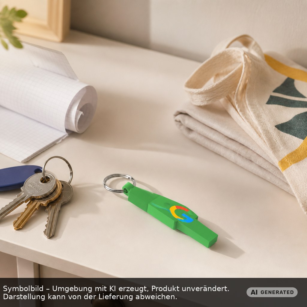Chiphalter mit 1€-Chip "Haus" als Werbeartikel mit Logo bedrucken