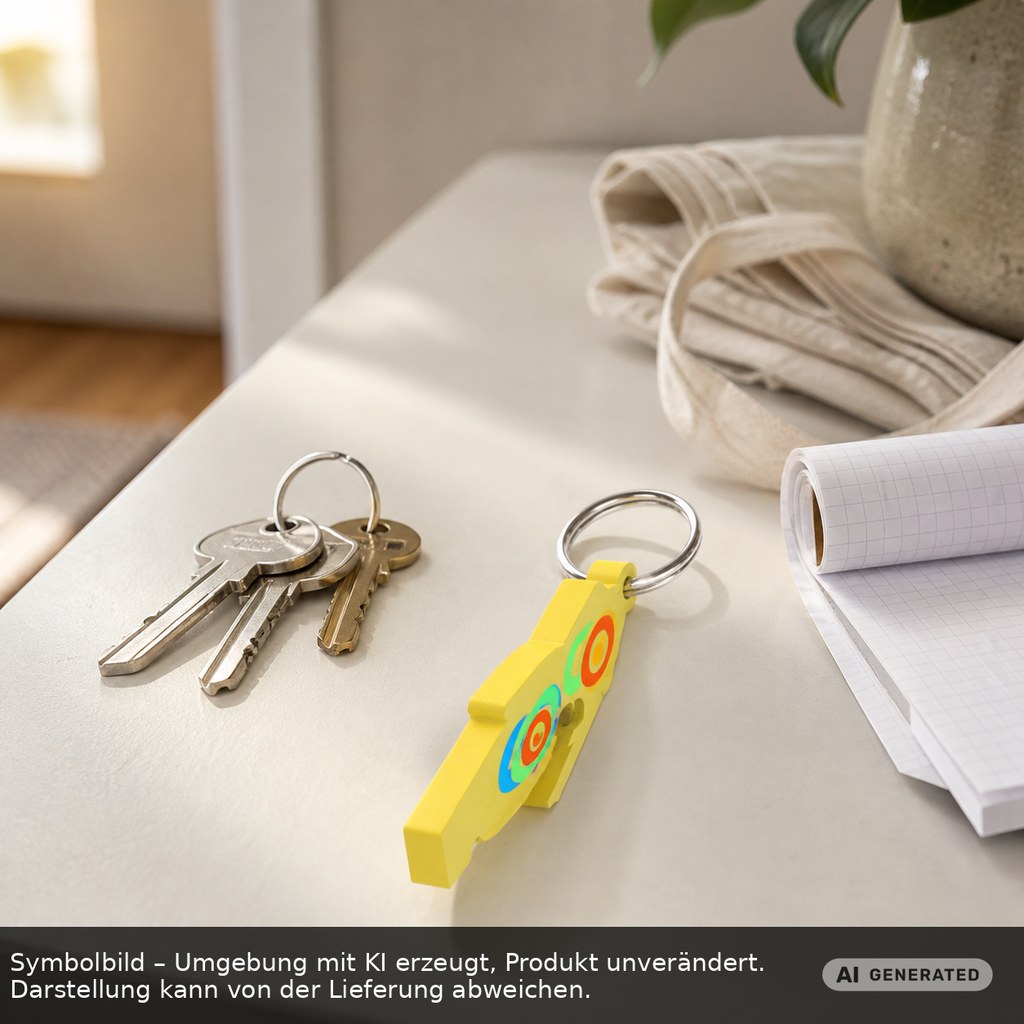 Chiphalter mit 1€-Chip "Haus" als Werbeartikel mit Logo bedrucken