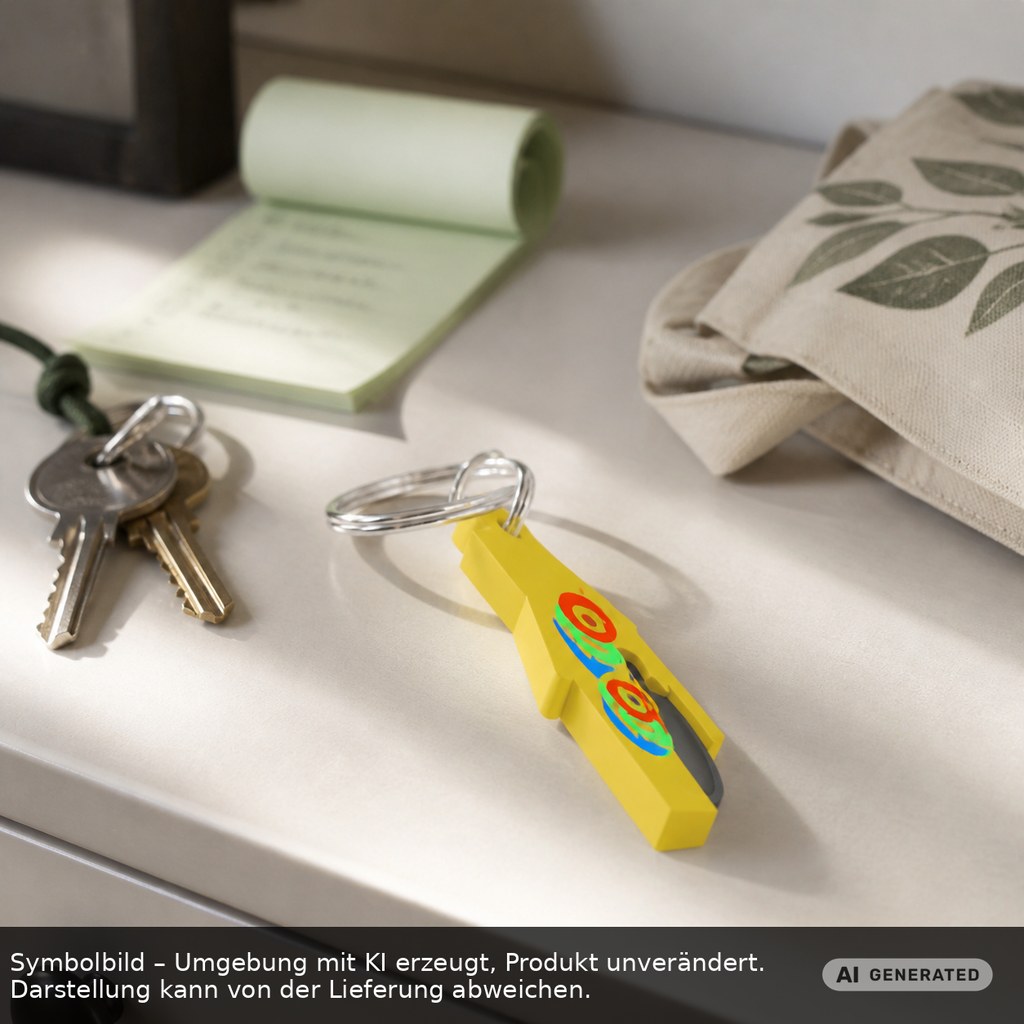 Chiphalter mit 1€-Chip "Haus" als Werbeartikel mit Logo bedrucken