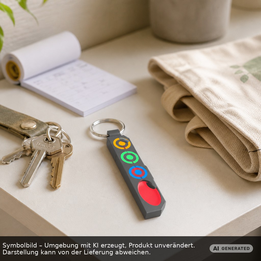 Chiphalter mit 1€-Chip "Haus" als Werbeartikel mit Logo bedrucken