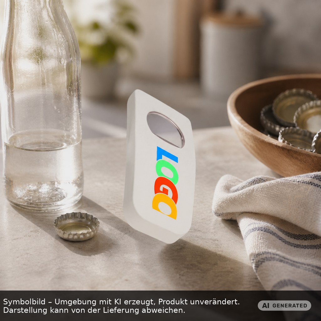 Flaschenöffner "Beta" als Werbeartikel mit Logo bedrucken
