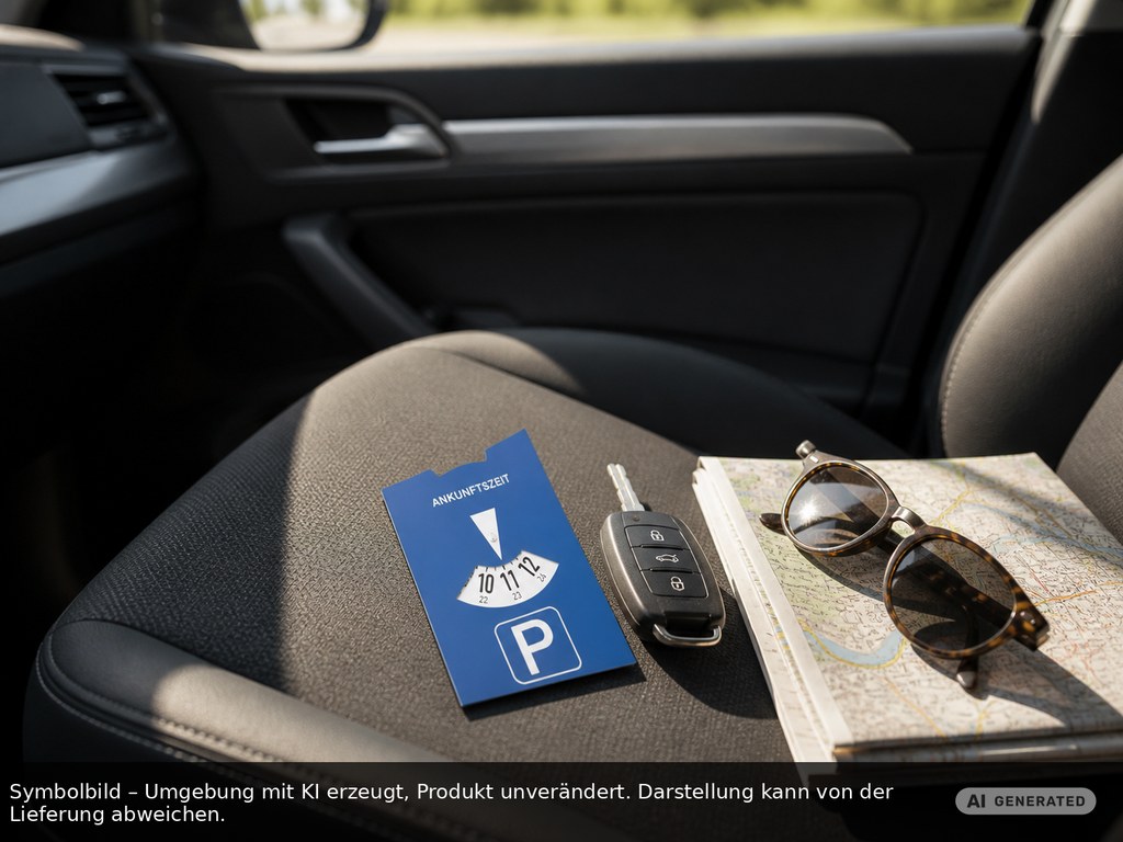Kartonparkscheibe als Werbeartikel mit Logo bedrucken