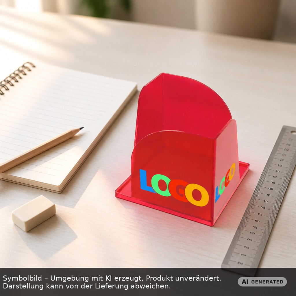 Zettelbox "Gamma" als Werbeartikel mit Logo bedrucken