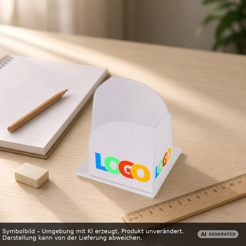 Zettelbox "Gamma" als Werbeartikel mit Logo bedrucken