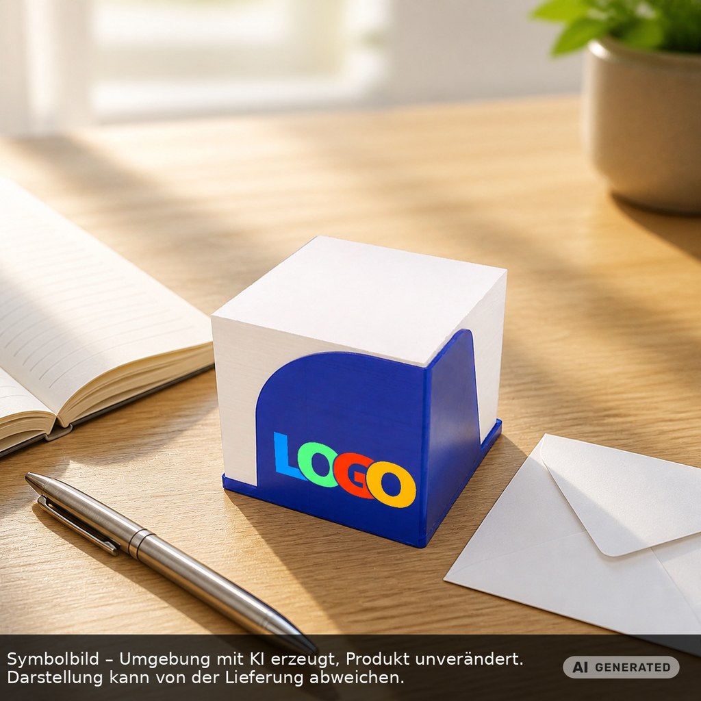 Zettelbox "Gamma" als Werbeartikel mit Logo bedrucken