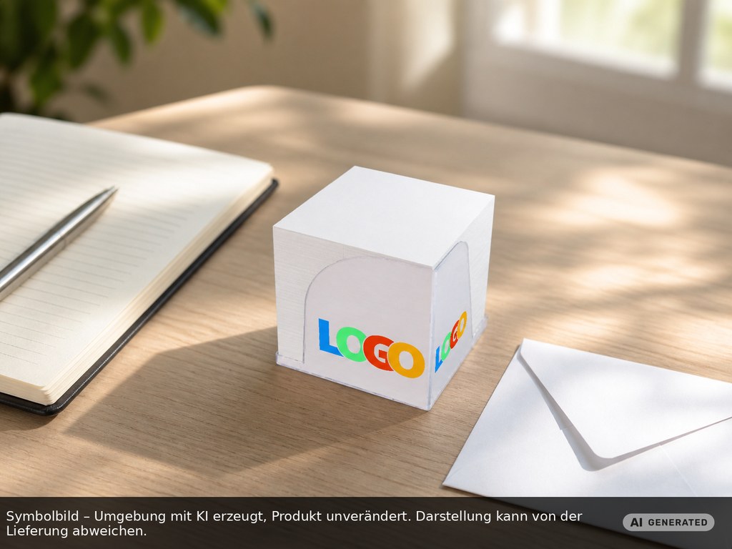 Zettelbox "Gamma" als Werbeartikel mit Logo bedrucken