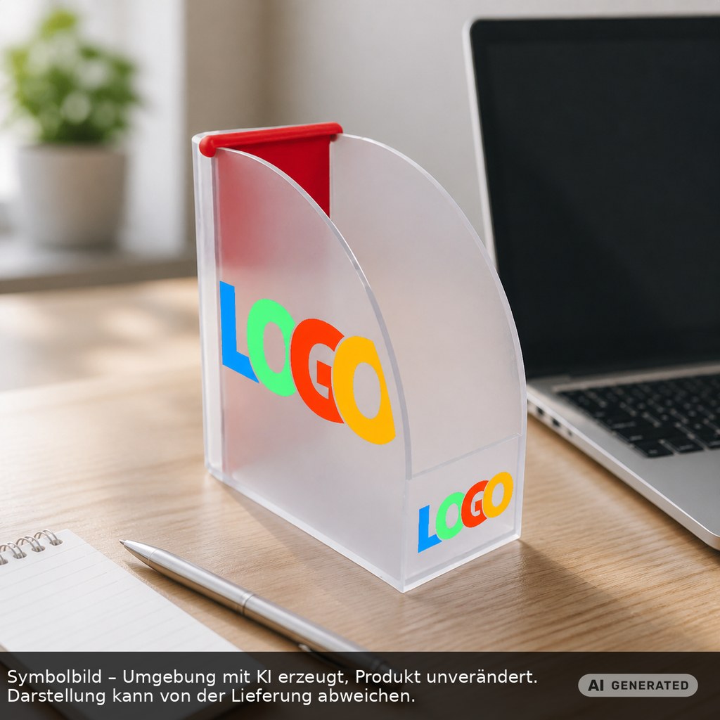 Zettelbox mit Köcher "Design" als Werbeartikel mit Logo bedrucken