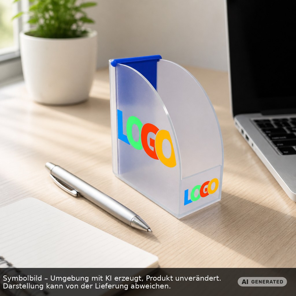 Zettelbox mit Köcher "Design" als Werbeartikel mit Logo bedrucken
