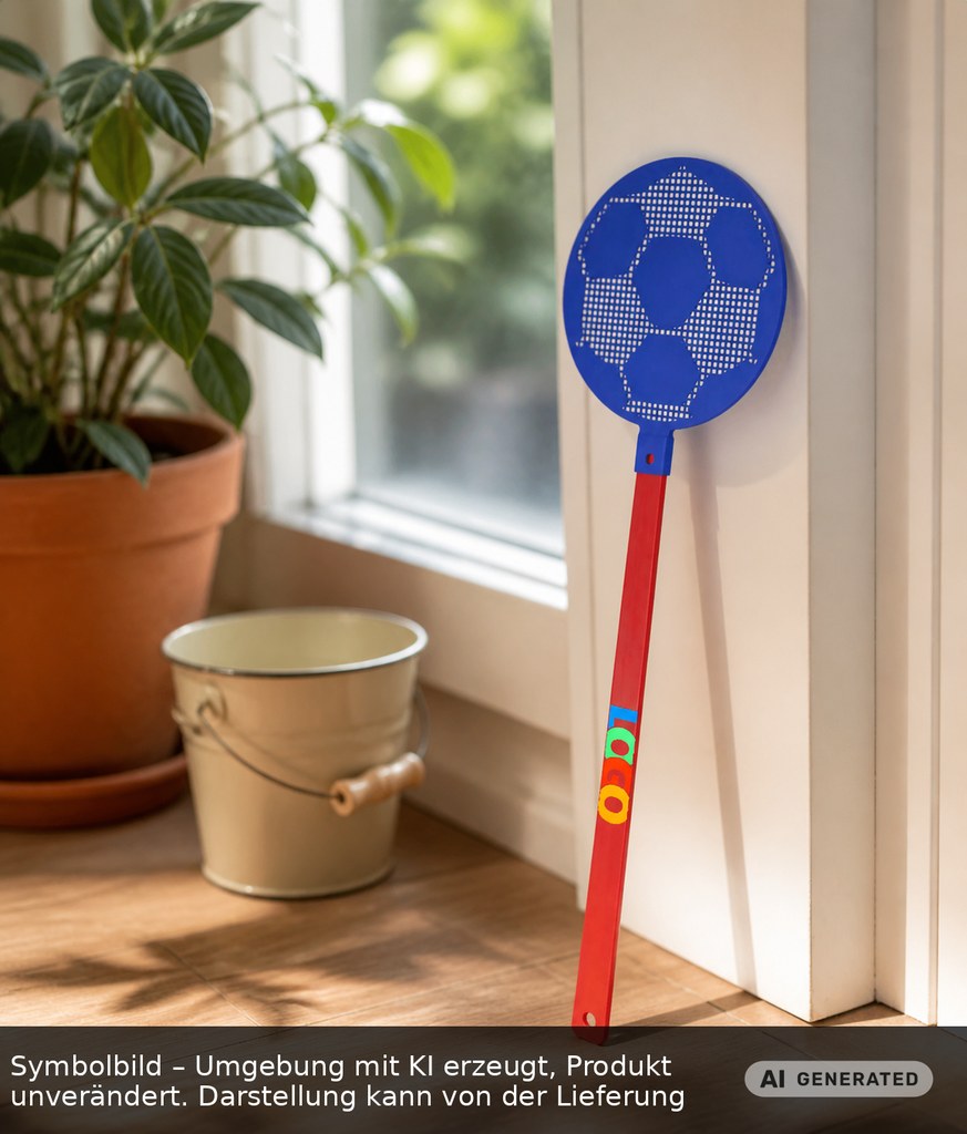 Fliegenklatsche "Fußball" als Werbeartikel mit Logo bedrucken