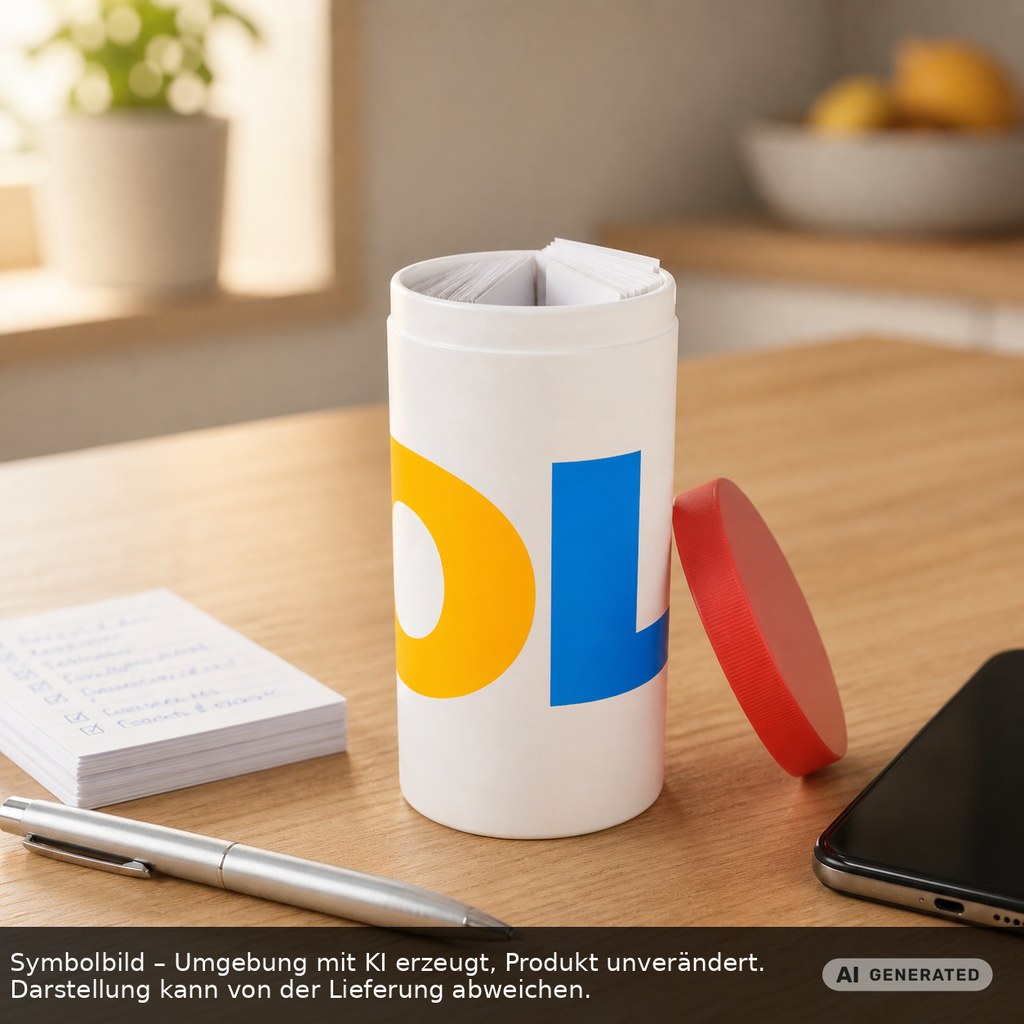 SOS-Info-Dose als Werbeartikel mit Logo bedrucken