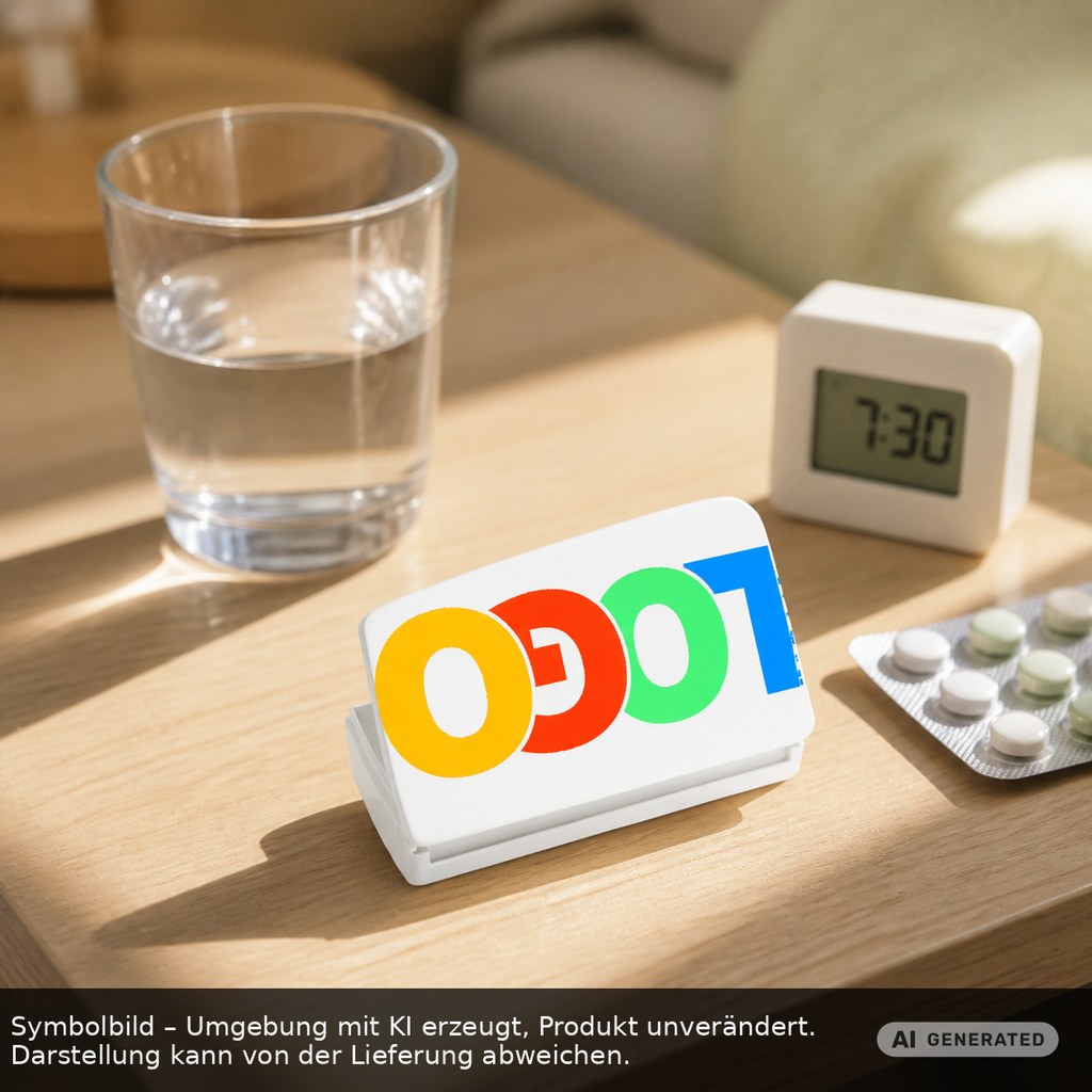 Pillendose "Alpha" als Werbeartikel mit Logo bedrucken