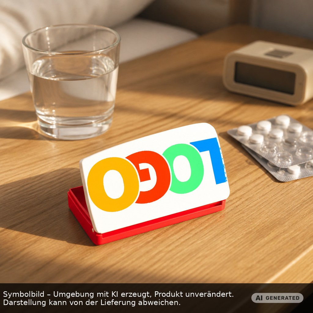 Pillendose "Alpha" als Werbeartikel mit Logo bedrucken