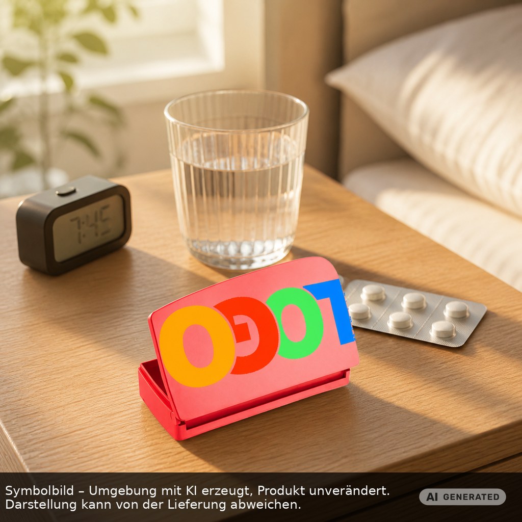 Pillendose "Alpha" als Werbeartikel mit Logo bedrucken