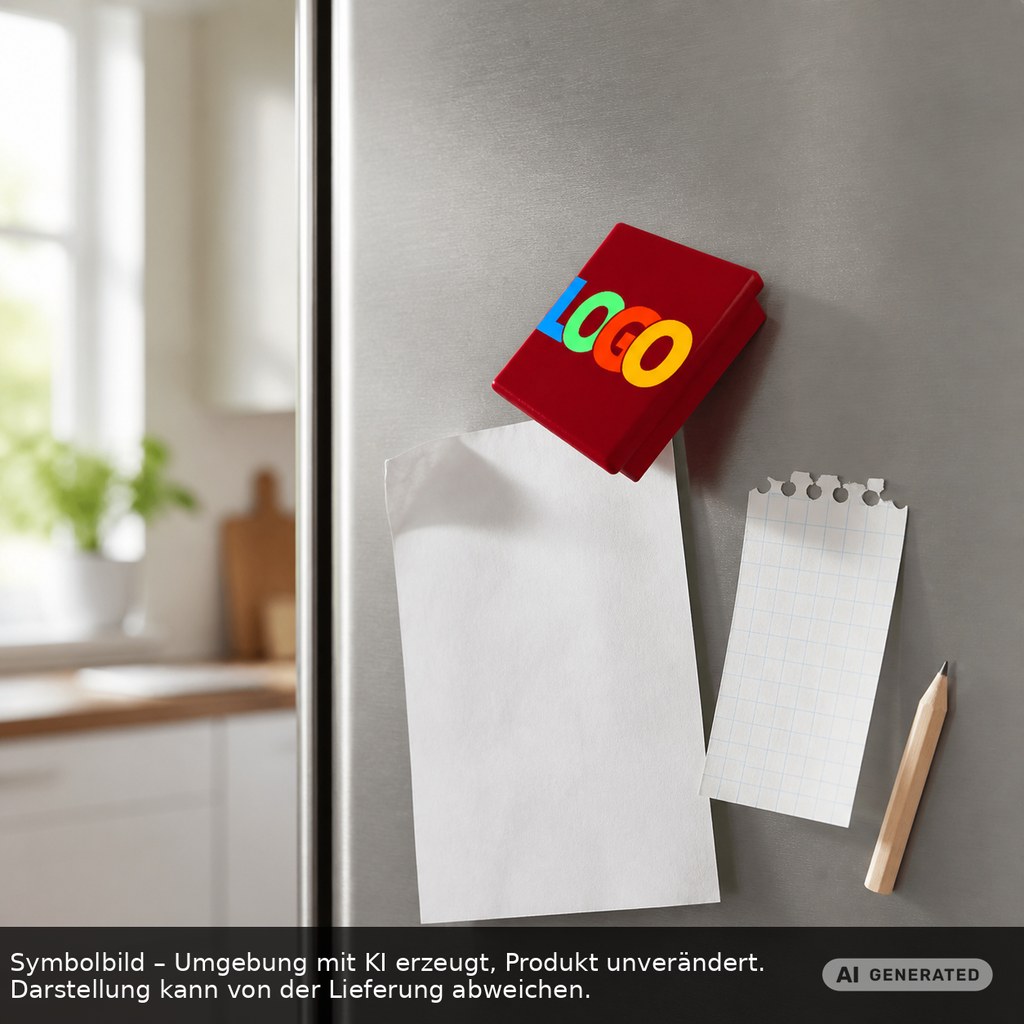 Magnet, quadratisch als Werbeartikel mit Logo bedrucken