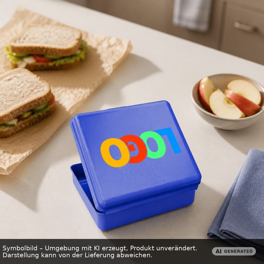 Brotdose, groß als Werbeartikel mit Logo bedrucken