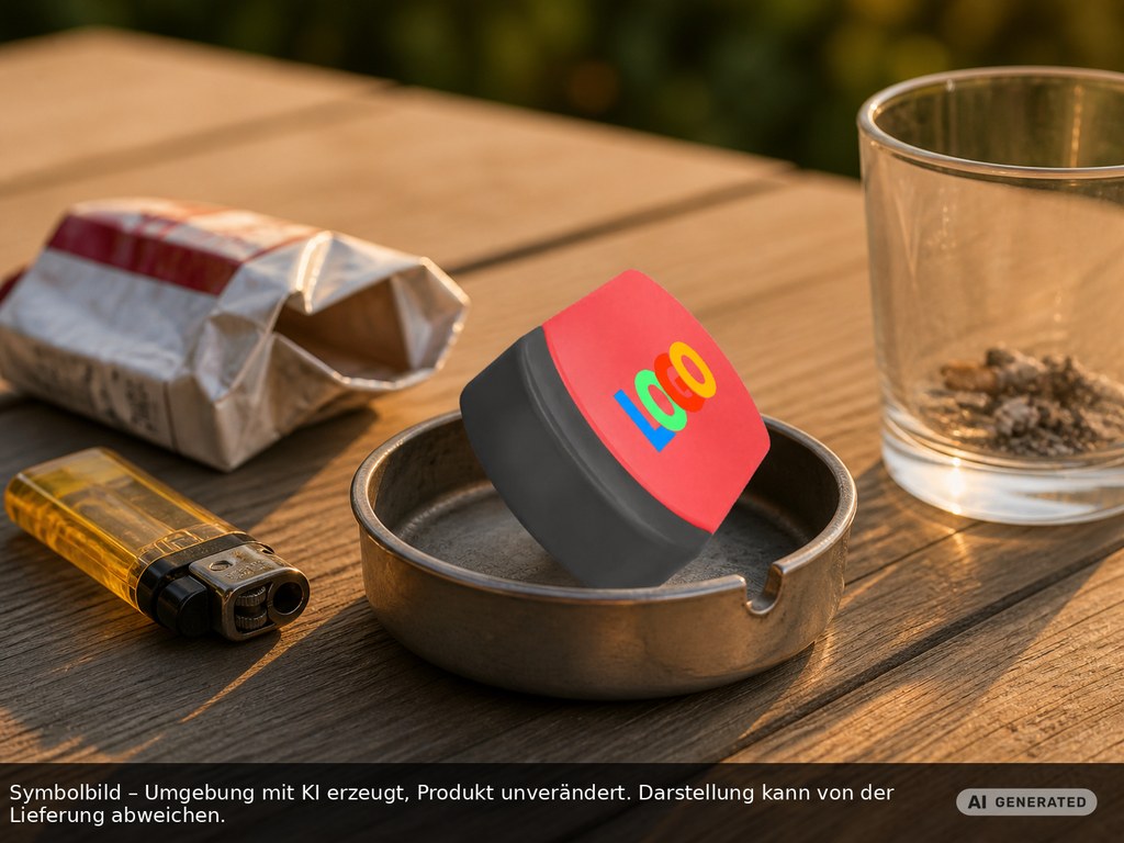 Taschen-Aschenbecher als Werbeartikel mit Logo bedrucken