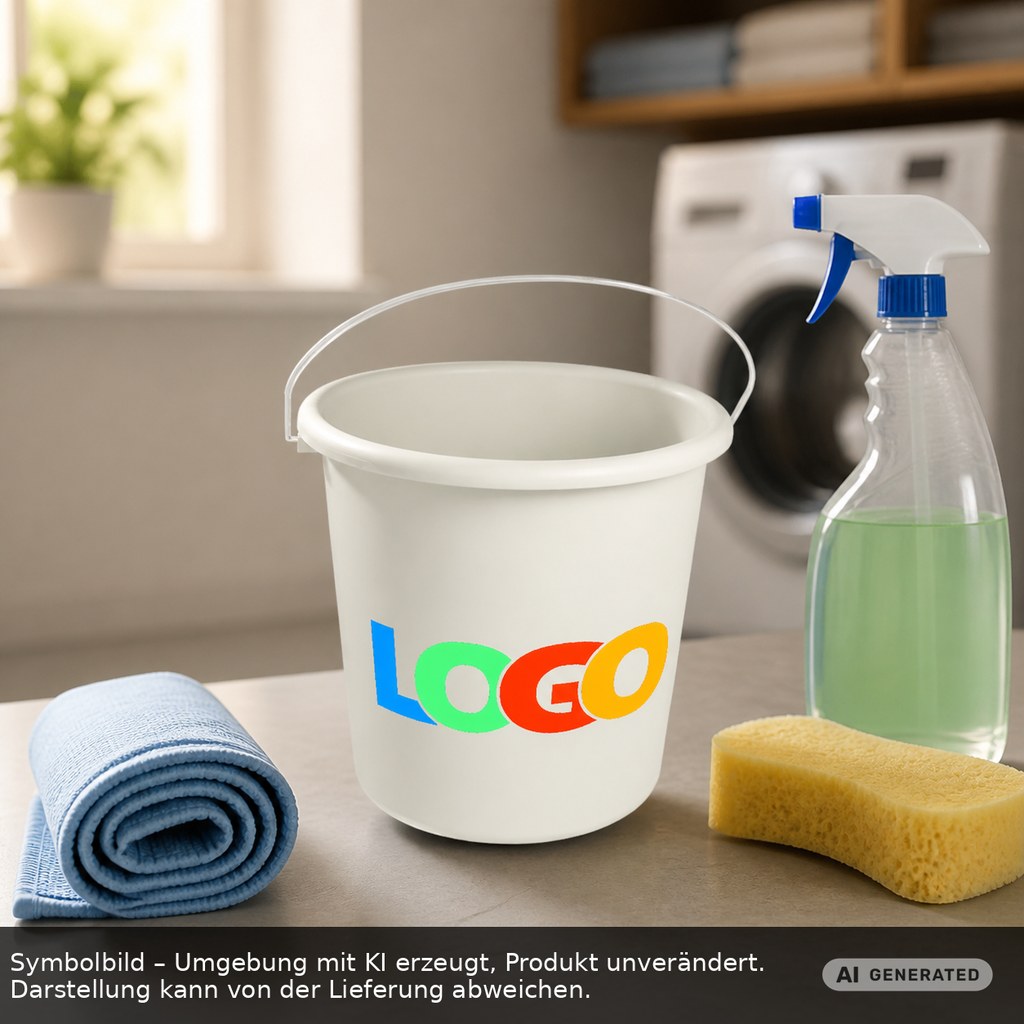 Eimer 10 l als Werbeartikel mit Logo bedrucken